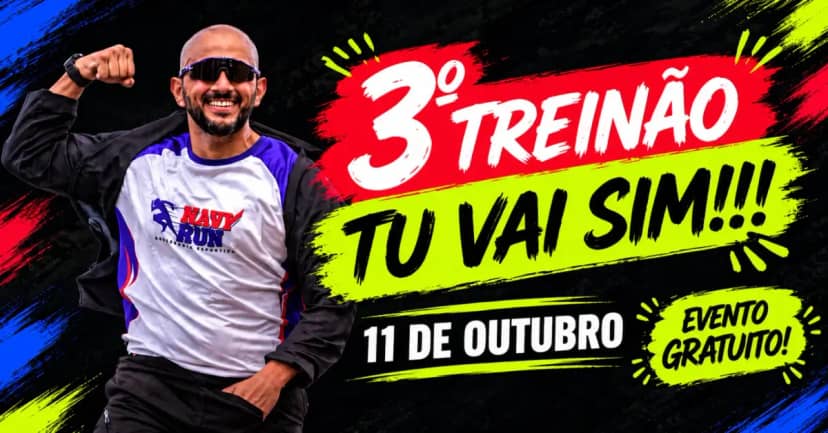 Capa do evento 3° Treinão Tu Vai Sim 